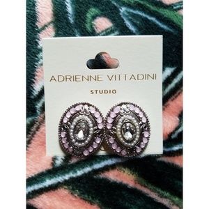 Adrienne Vittadini Pink Statment Earrings